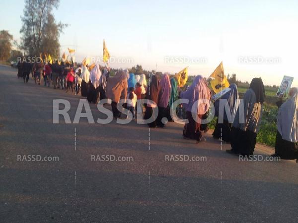 سلسلة بشرية بكفر الشيخ للمطالبة بالقصاص للشهداء