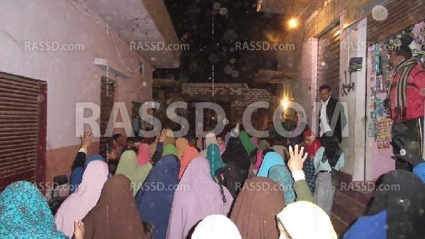 “نساء ضد الانقلاب” تتظاهر في المنيا للإفراج عن المعتقلين