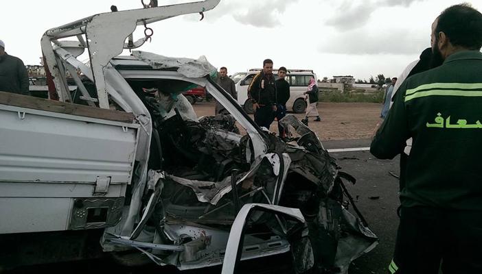 بالصور.. إسعاف “كفر الشيخ” يصنف الطريق الدولي إلى “خطر مميت”