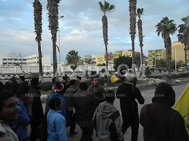 مسيرة لحركة 7 الصبح ببرج العرب تنديدا بالانقلاب