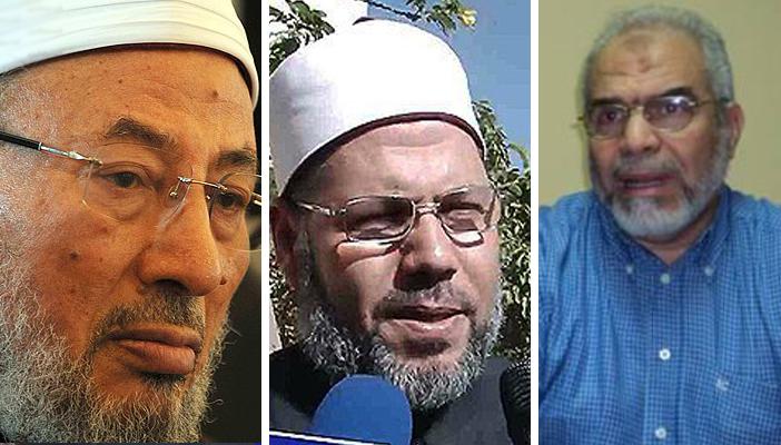 إحالة القرضاوي والبر و50 آخرين للقضاء العسكري بتهمة قتل ضابط المطرية