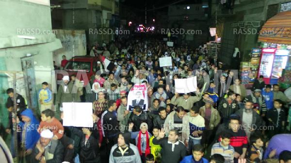 مسيرة ليلية رافضة للإنقلاب العسكري بحوش عيسى