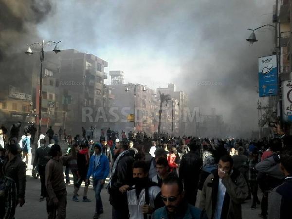 بالفيديو لحظة اطلاق الرصاص الحي على مظاهرة السويس