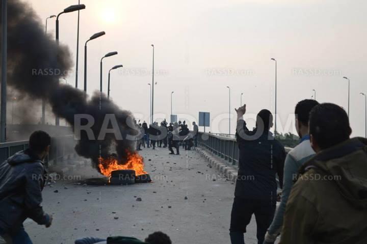 بالصور .. قوات الإنقلاب تهاجم مسيرة بإمبابة