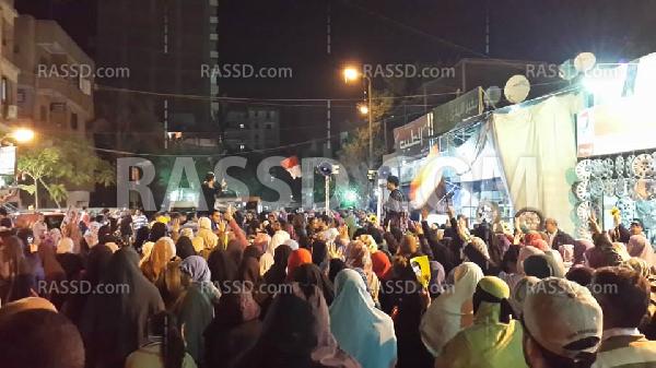 مسيرة حاشدة ” بالمعادي” رفضا للإنقلاب العسكري