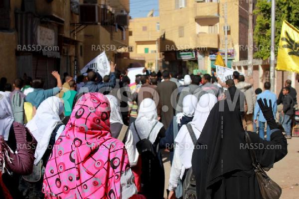 مسيرة بأسوان ضد الانقلاب العسكري