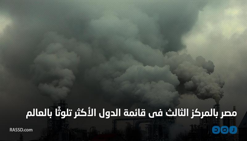 بالإنفوجرافيك.. مصر بالمركز الثالث في قائمة الدول الأكثر تلوثا بالعالم