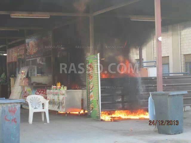 غاز وخرطوش واعتقالات وحرق للكافتيريا بجامعة الأزهر بنات