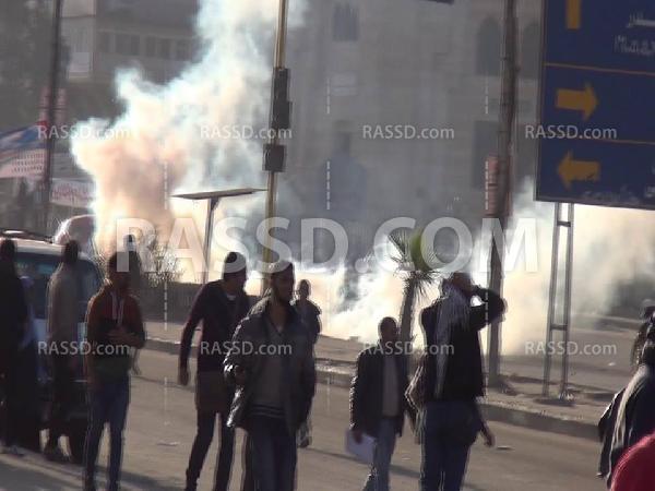 أمن الانقلاب يعتدي على تظاهرة للطلاب بميدان الحصري