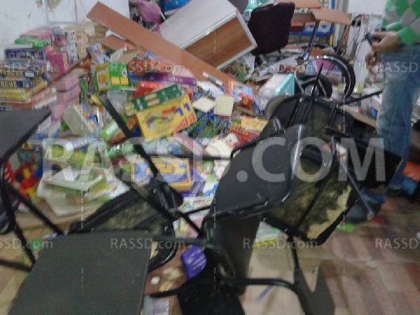 بالصور.. بلطجية يقتحمون مركز سمارت الدولي بدمياط