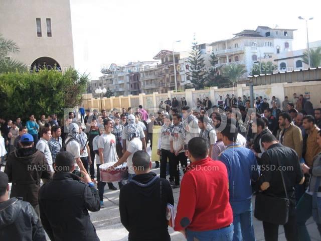 أولى فاعليات ألتراس أزهرى بطب دمياط تنديدا بحكم العسكر