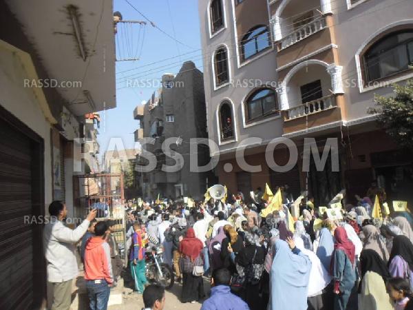 مسيرة حاشدة لرافضي الانقلاب بأسيوط