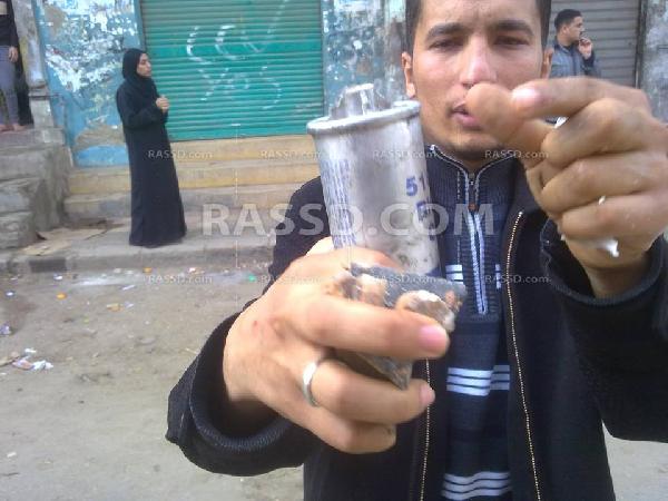 بالصور .. اطلاق الخرطوش وقنابل الغاز على متظاهرين بالبحيرة