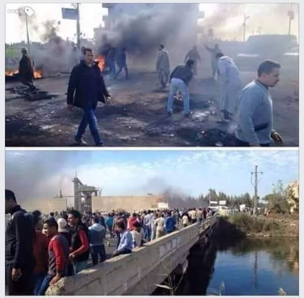 الأهالي يقطعون طرق الحامول احتجاجًا على مقتل الشاب خالد برصاص الشرطة