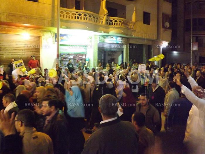 مسيرة لرفض الانقلاب بهانوفيل الأسكندرية