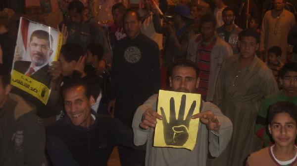 استمرار تظاهر رافضي الإنقلاب بالمنصورية بالجيزة