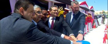 صب الخرسانة في «محطة الضبعة النووية»